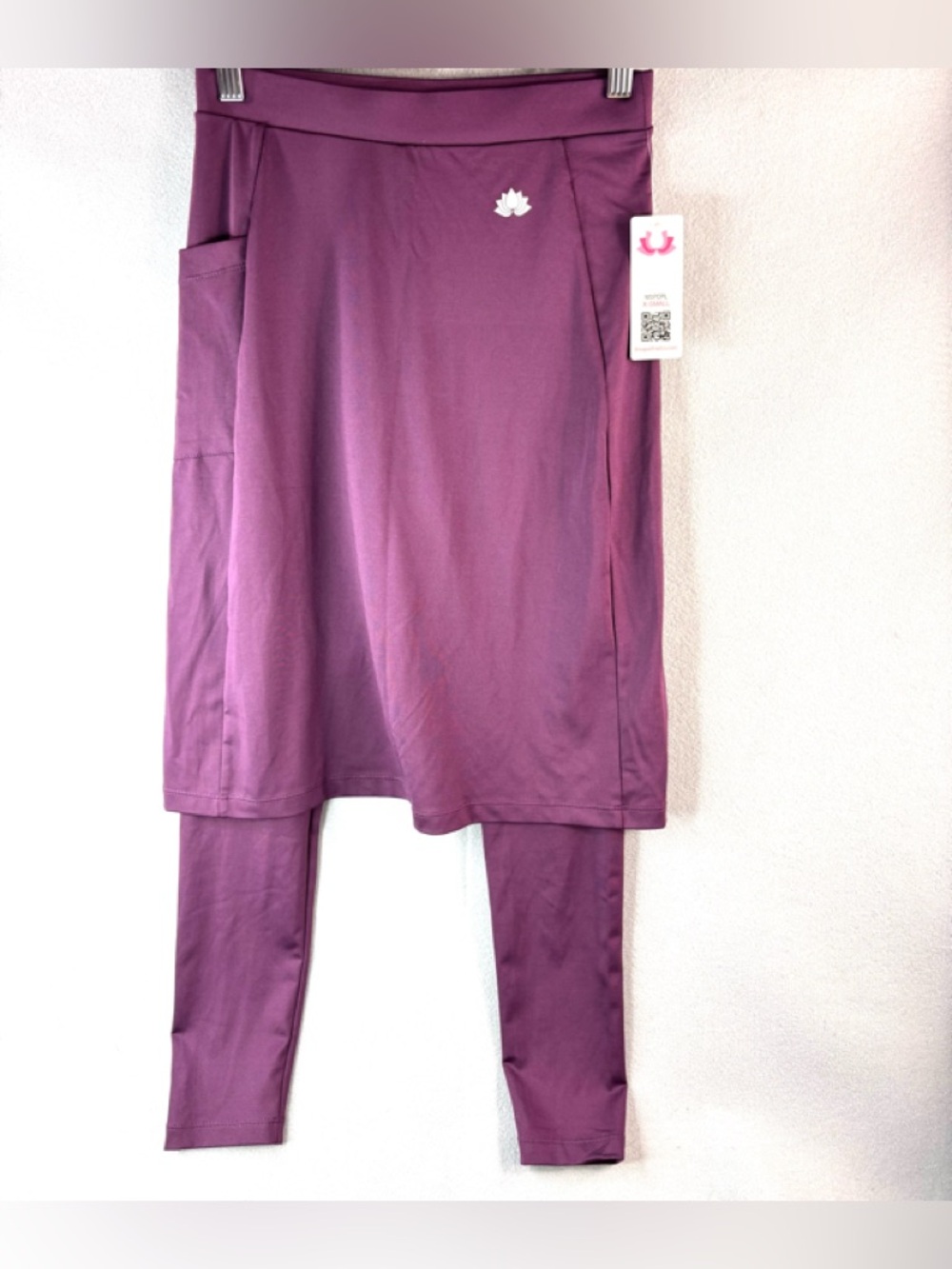 Songs XS Modest Lotus Activewear Women's Purple Ballet Skirted Leggings